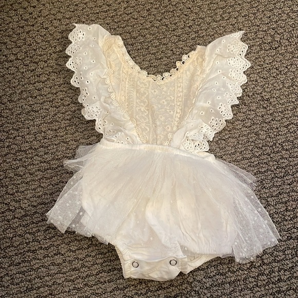 Reverie Threads Crochet Boho Romper - Picture 4 of 5